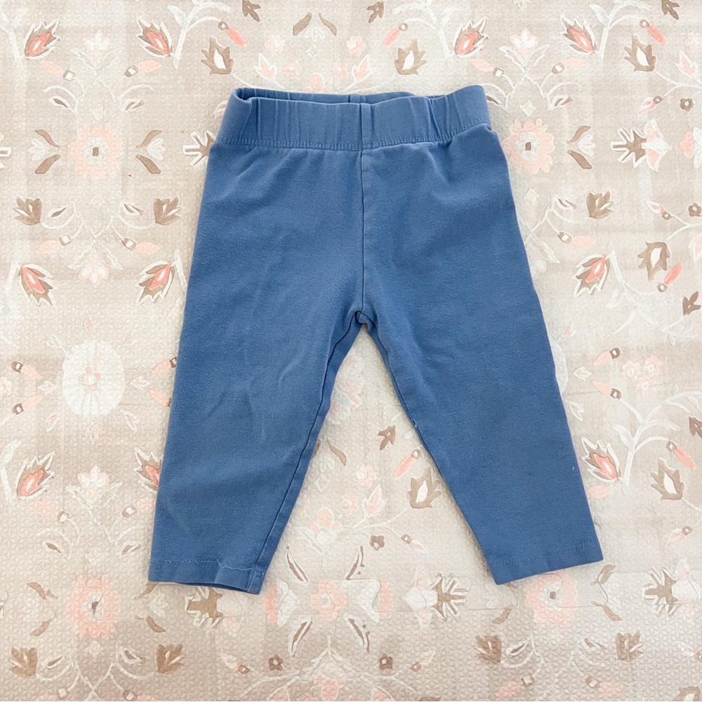 Blue Crop Leggings